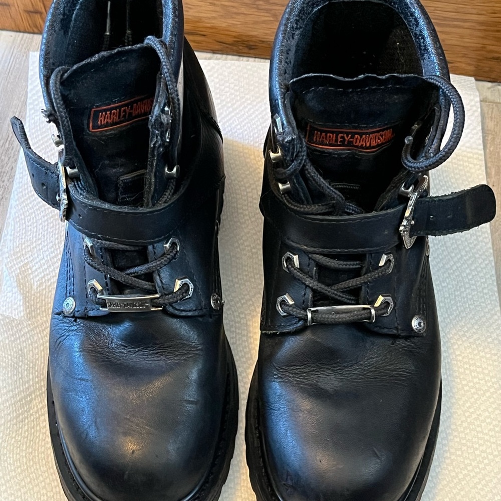 Harley-Davidson Women’s Black Leather Motorcycle Boots